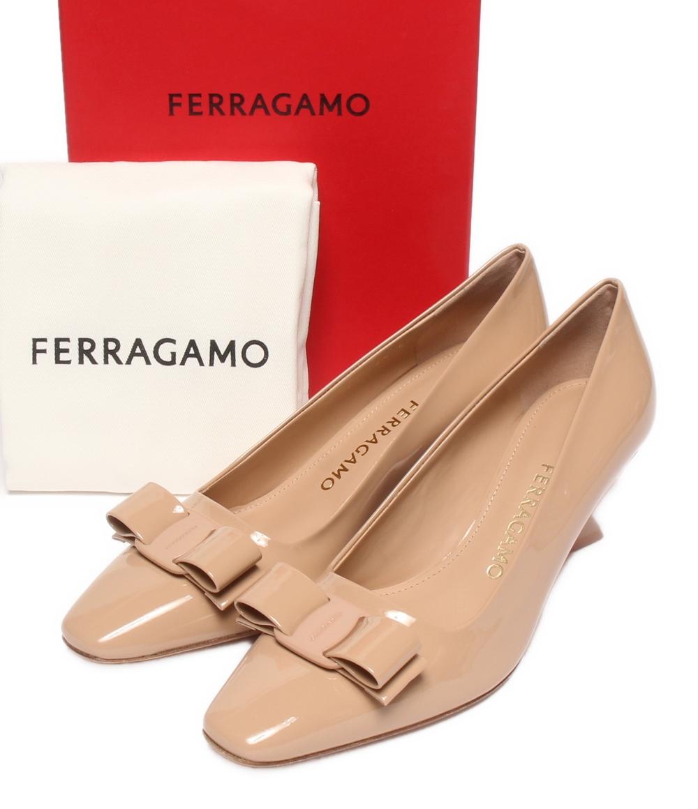 美品 FERRAGAMO パンプス 763727 レディース SIZE 5 1/2 フェラガモ 
