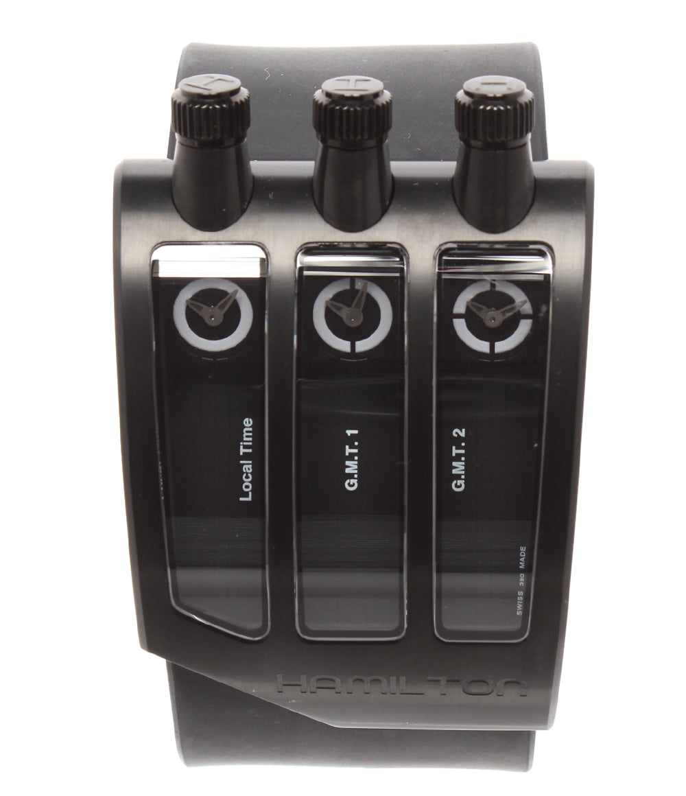HAMILTON 腕時計 限定999本 ODC X-02 クオーツ ブラック H515710