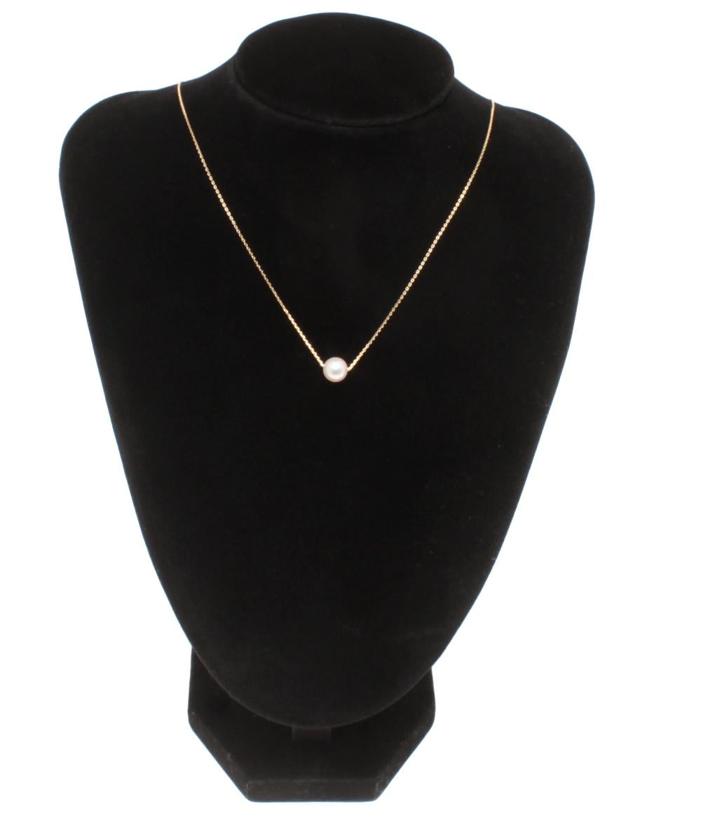 美品 TASAKI ネックレス K18 パール 7.6mm レディース タサキ