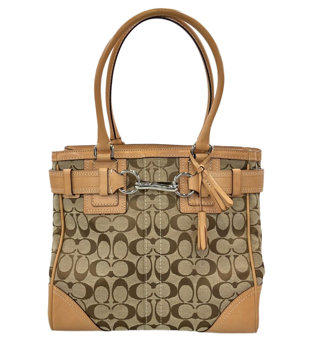 COACH トートバッグ ショルダーバッグ 肩掛け シグネチャー 10247
