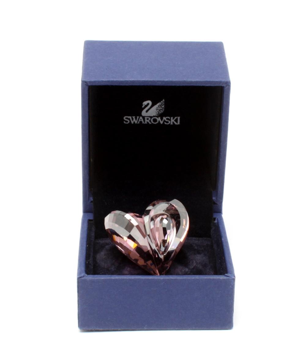 SWAROVSKI リング 指輪 ハートモチーフ レディース SIZE 17号 スワロフスキー