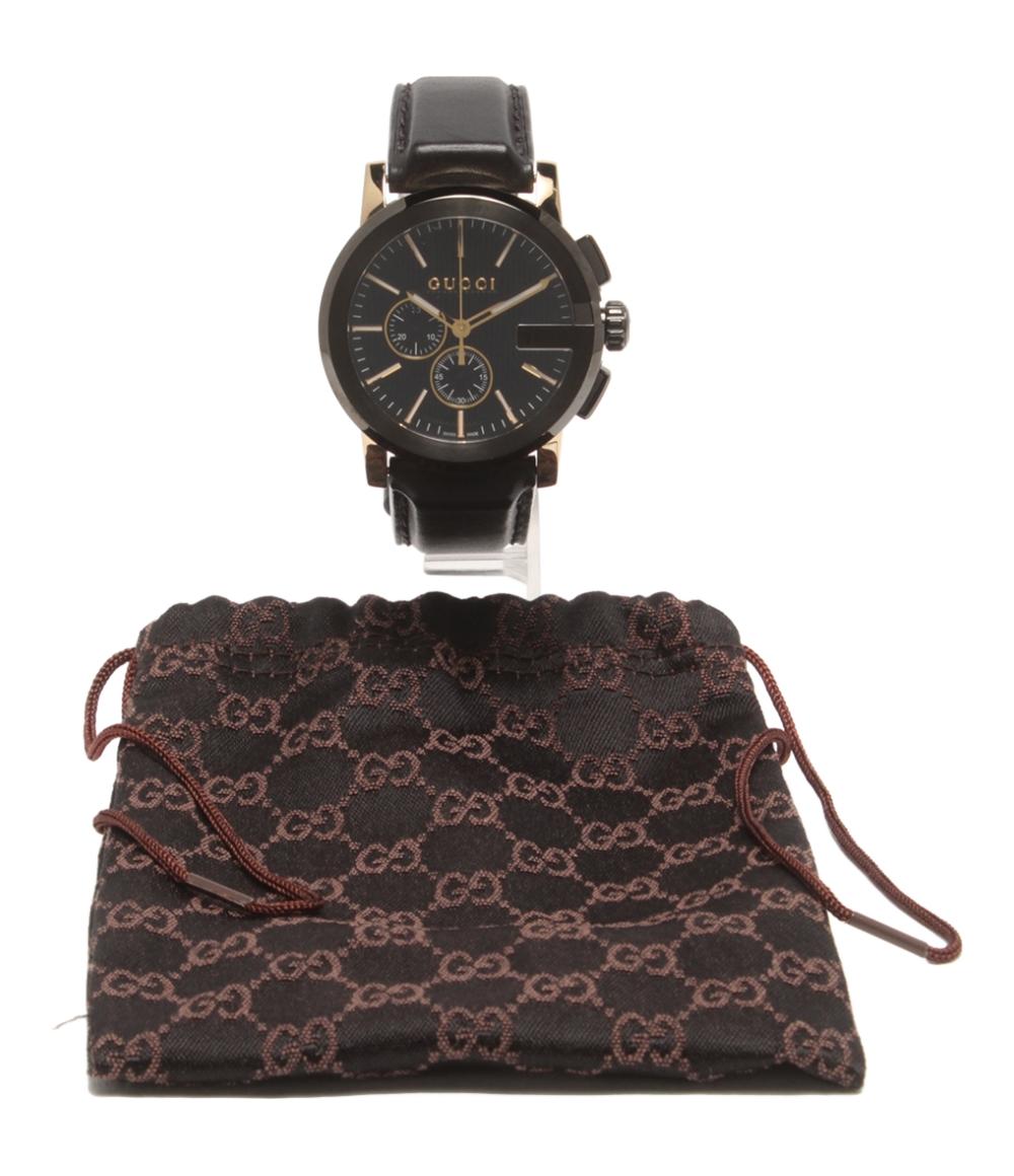 GUCCI 腕時計 クオーツ ブラック 101.2 メンズ グッチ