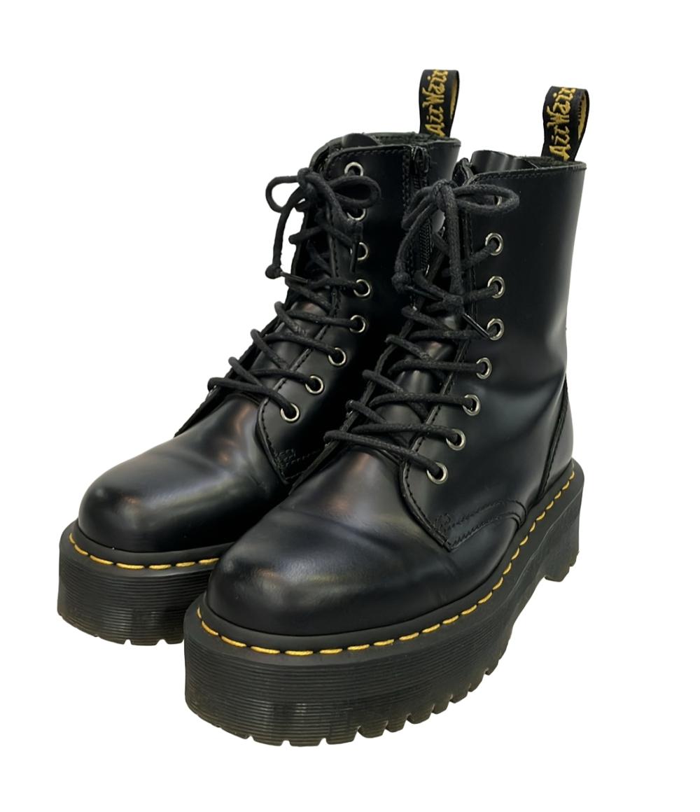 R*u様 新品　Dr. Martens ブラック ブーツ　ショートブーツ　２４ｃ Dr.Martens レースアップブーツ ショートブーツ 8ホール JADON