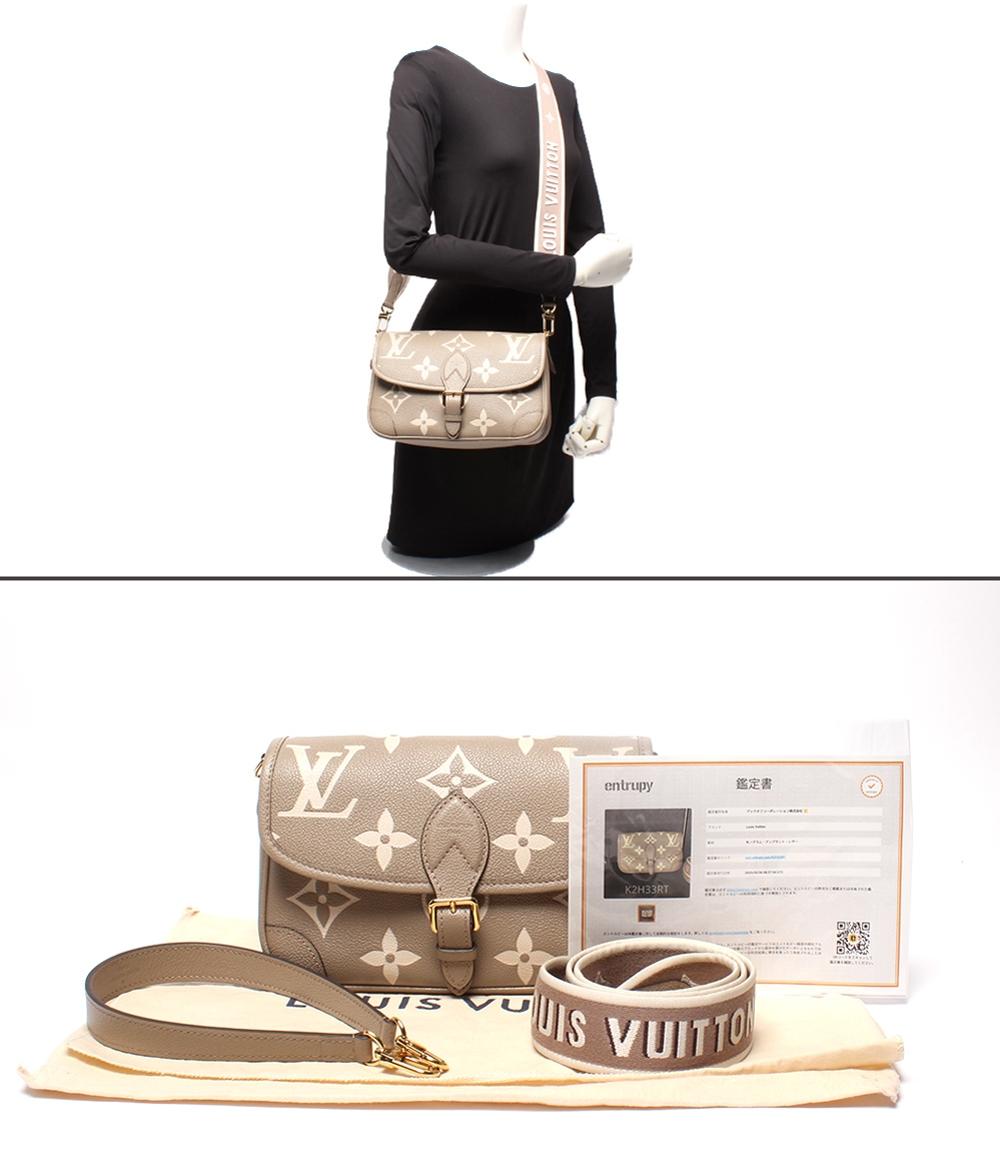 美品 ルイ・ヴィトン 2way ショルダーバッグ 肩掛け 斜め掛け ディアヌ モノグラムアンプラント M46583 レディース LOUIS VUITTON