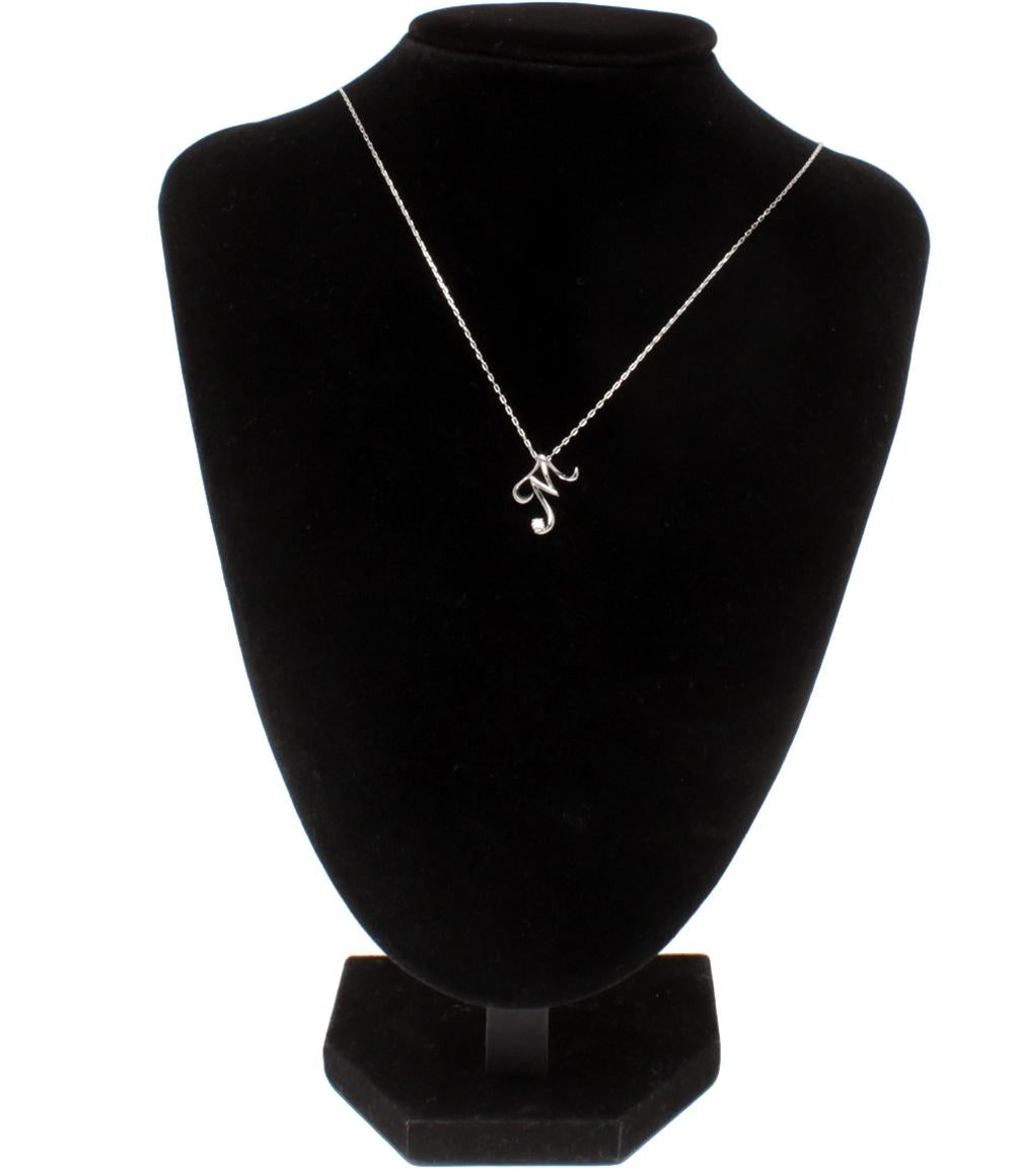 美品 ロイヤル・アッシャー ネックレス Pt950 ダイヤ 0.05ct レディース ROYAL ASSCHER