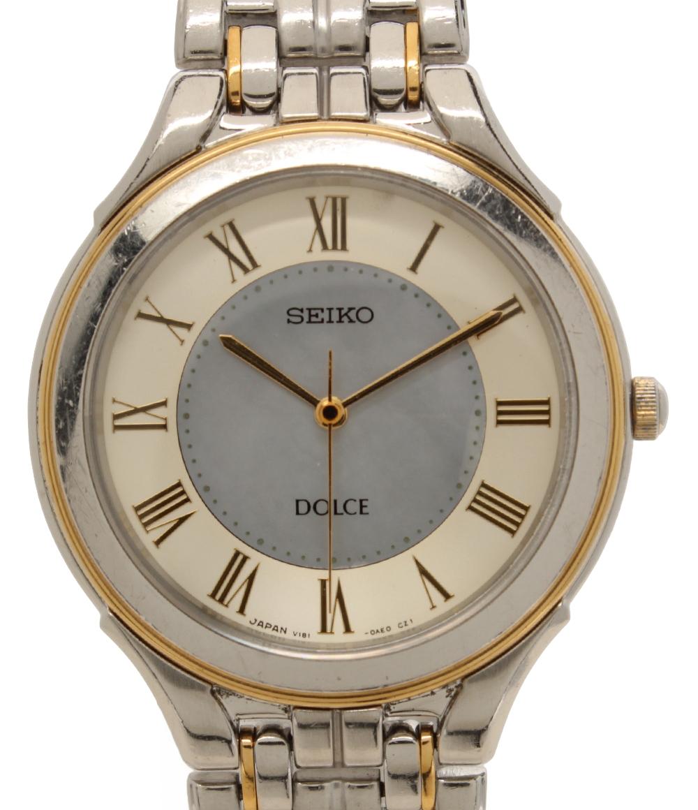 SEIKO 腕時計 ドルチェ ソーラー V181-0AC0 メンズ セイコー – Rehello