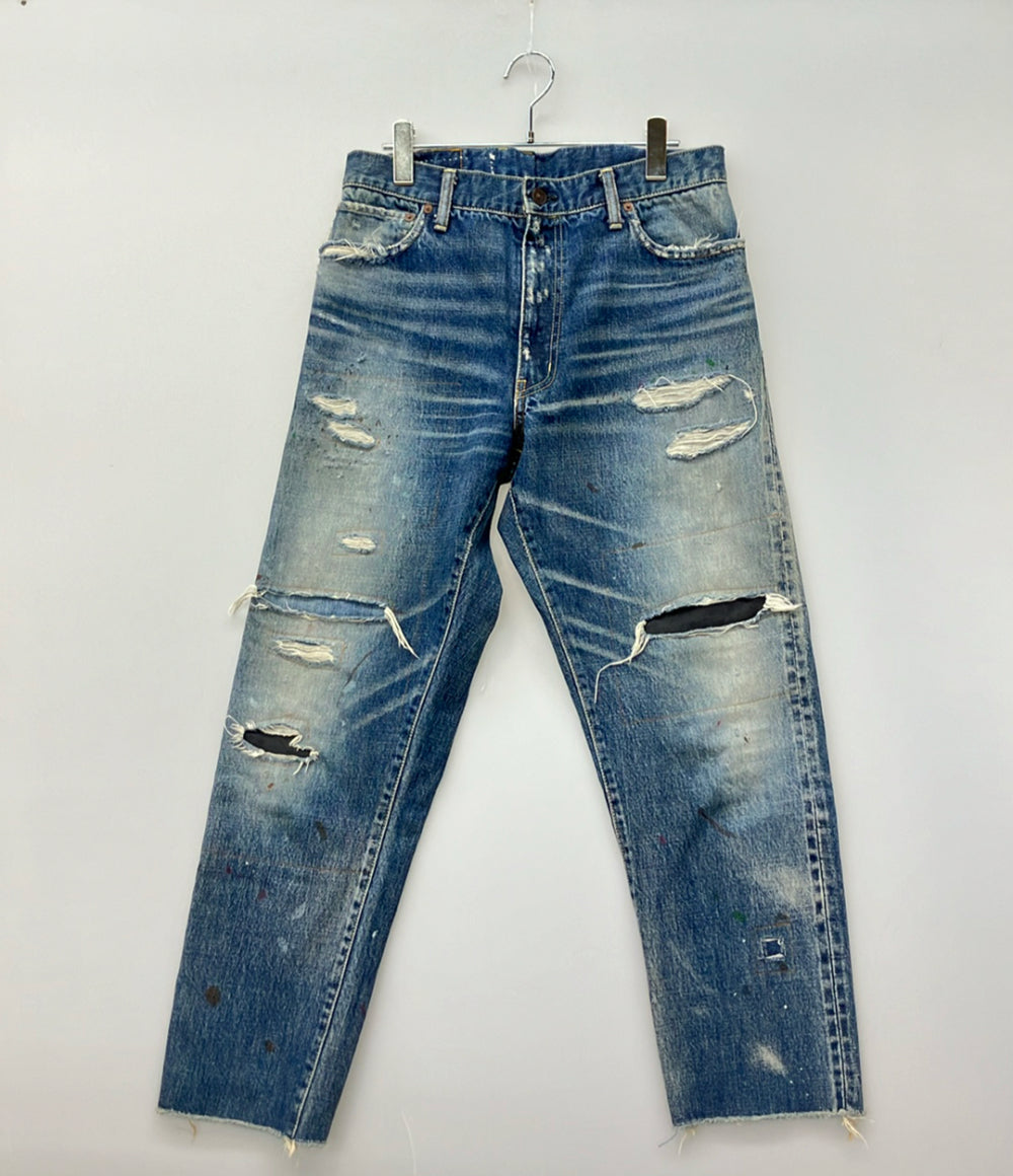 VISVIM ジャーニーマンクラッシュタックデニムパンツ ダメージ加工 メンズ SIZE 2 ビズビム