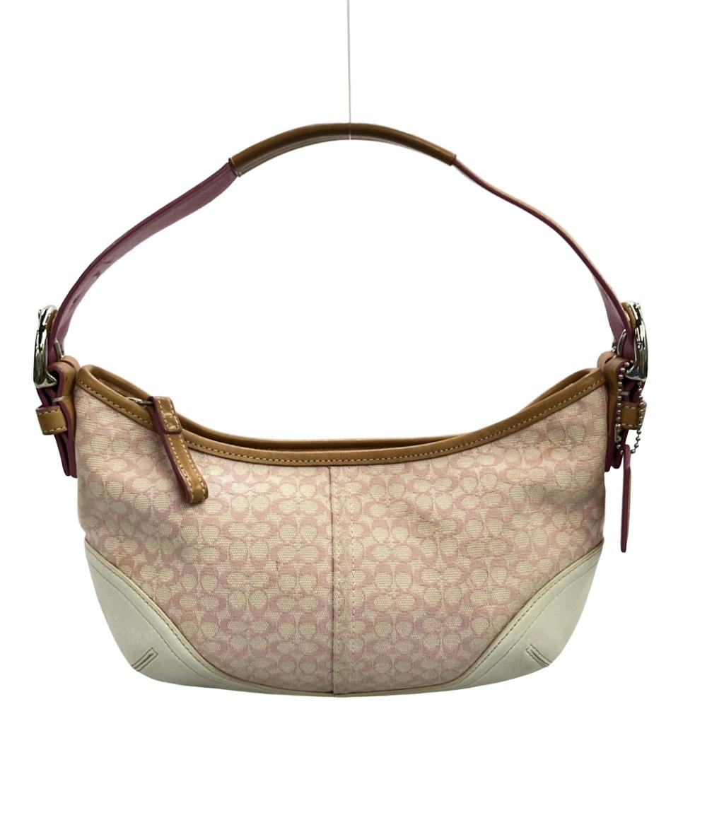 COACH ショルダーバッグ ワンショルダー　シグネチャー　ホーボー　6351 COACH ショルダーバッグ ハンドバッグ 肩掛け キャンバス ミニ