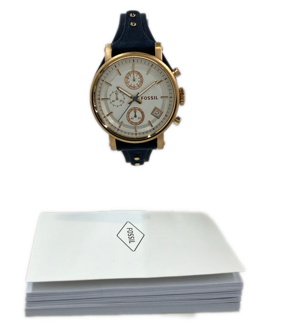 FOSSIL 腕時計 クオーツ シルバー ES3838 メンズ フォッシル