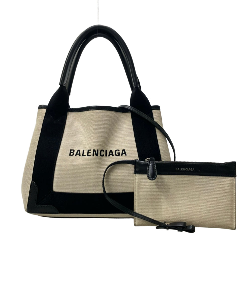 訳あり BALENCIAGA 2way ハンドバッグ ショルダーバッグ 斜め掛け ロゴ カバ CABAS レディース バレンシアガ