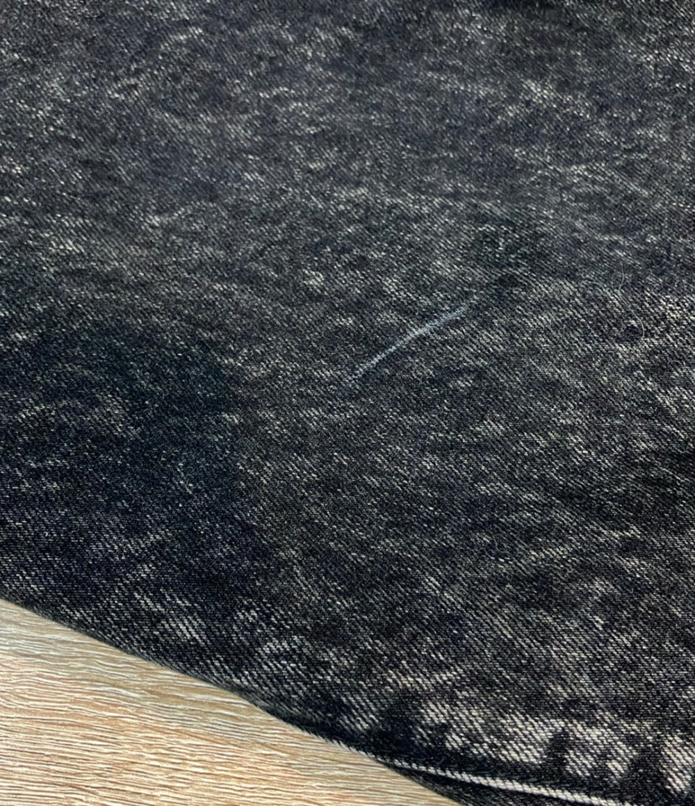 URU デニムパンツ ジップアップ ケミカルウォッシュ加工 COTTON DENIM - 5 POCKET PANTS TYPE C 23fcd01c メンズ SIZE 1 (S) ウル