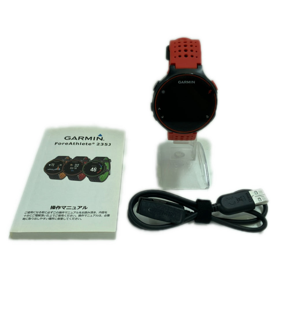美品 GARMIN スマートウォッチ 腕時計 ランニングウォッチ ForeAthlete バッテリー充電 235J レディース メンズ ガーミン