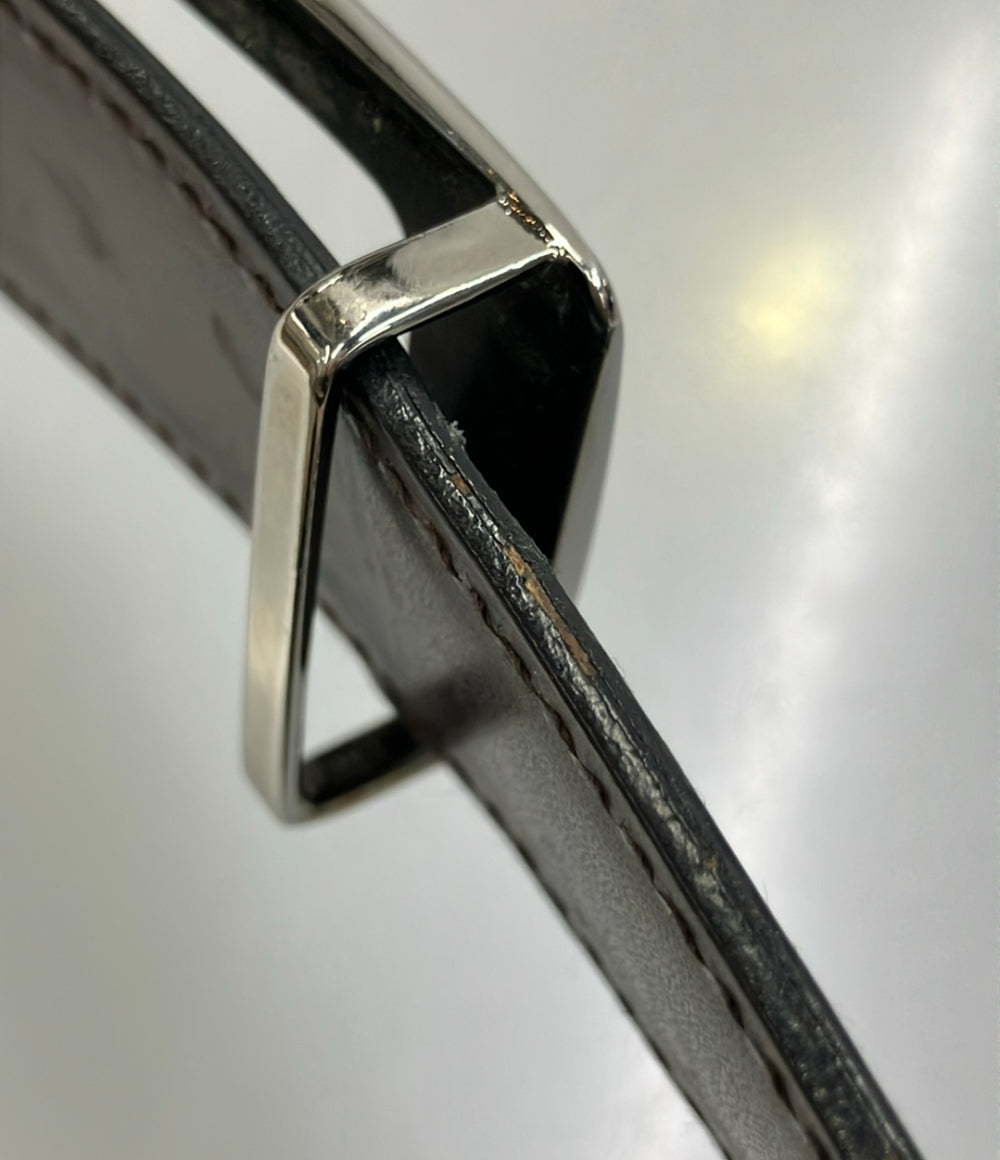 GUCCI ベルト スクエアG バックル レザー 124691 1476 100 40 メンズ グッチ