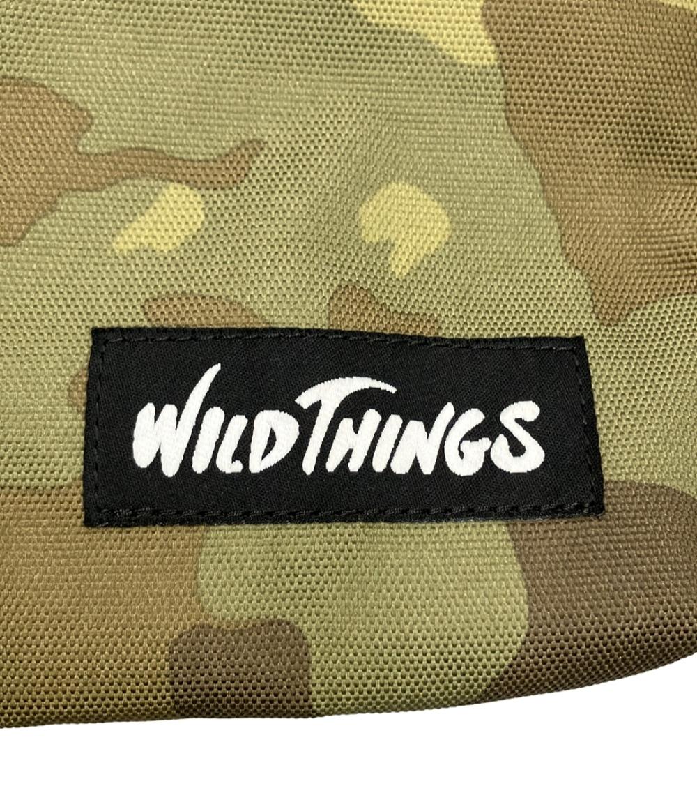 美品 WILDTHINGS ショルダーバッグ 斜め掛け カモフラージュ柄 ユニセックス ワイルドシングス