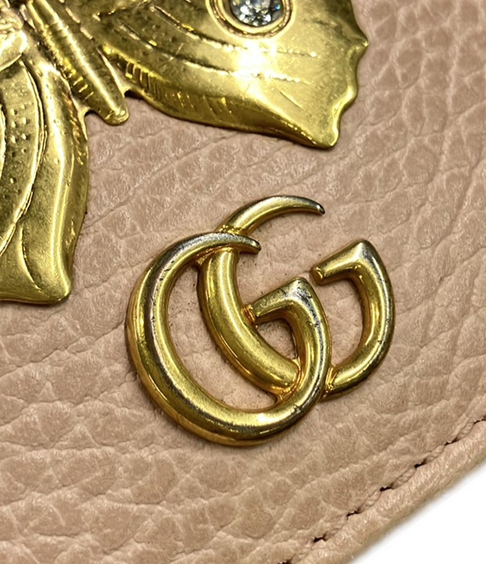 GUCCI 二つ折り財布 GGマーモント アニマリエ 499361 525040 レディース グッチ