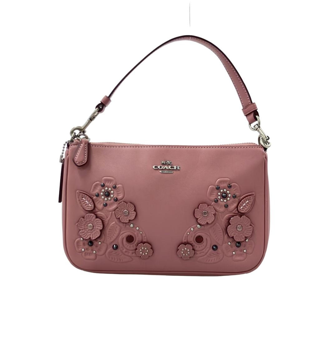 美品 COACH ハンドバッグ 花柄 フラワーモチーフ 12048 レディース