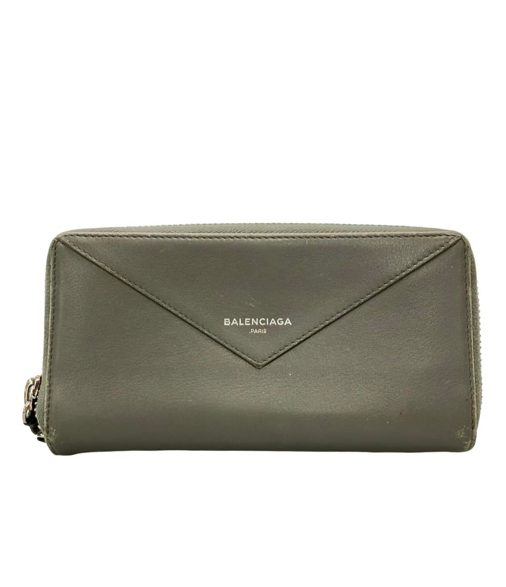 BALENCIAGA ラウンドファスナー長財布 ペーパーマニー レディース