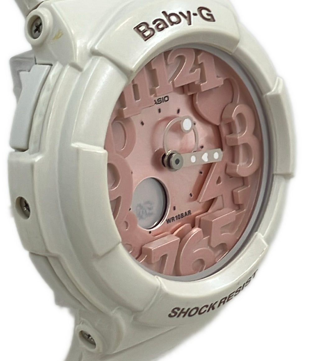美品 CASIO 腕時計 Baby-G クオーツ ピンク BGA-131 レディース カシオ