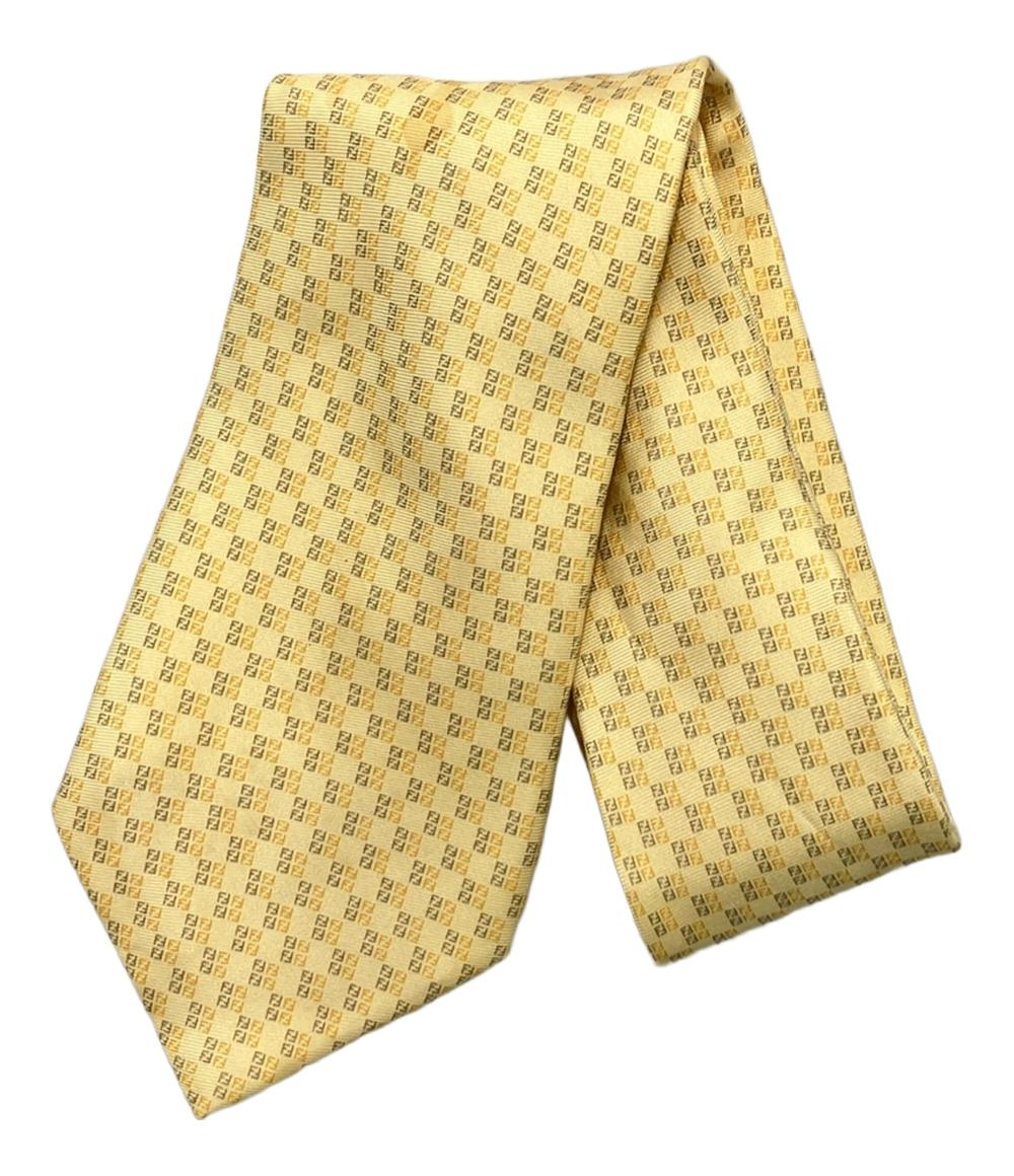 FENDI ネクタイ シルク 100% ズッキーノ柄 メンズ フェンディ