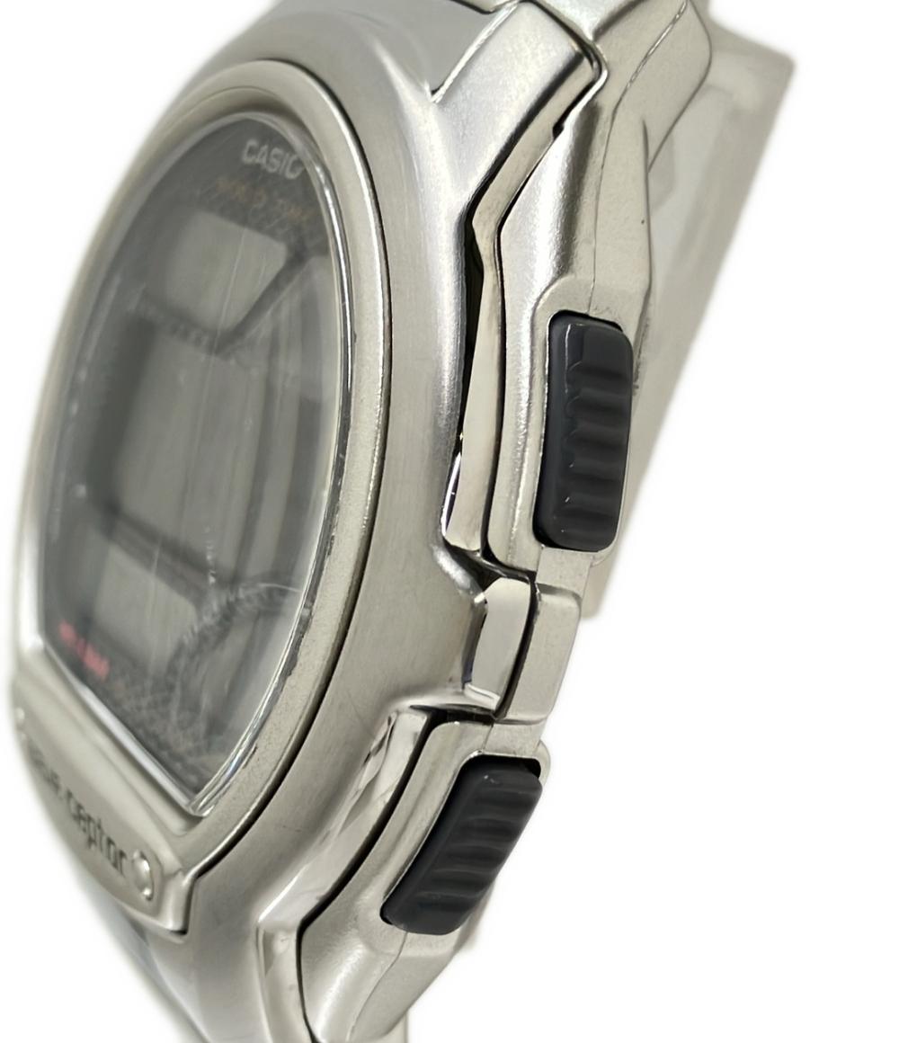 美品 CASIO 腕時計 電池式電波 クオーツ WV-58J メンズ カシオ