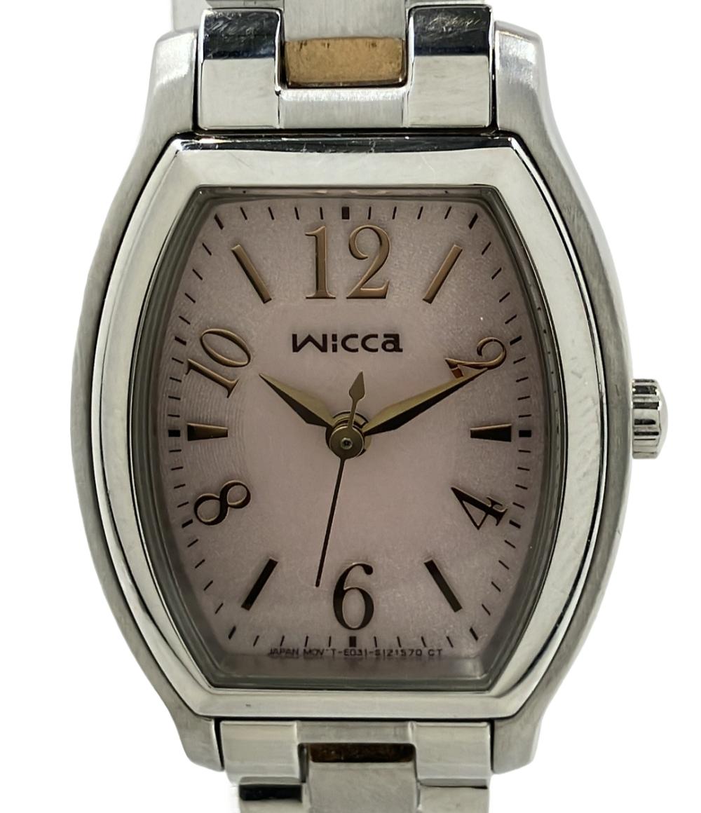 シチズン 腕時計 wicca ウィッカ ECO-DRIVE ソーラー ピンク E031