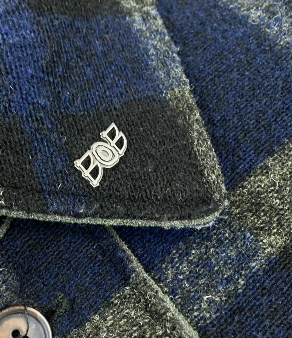 BOB シャツジャケット ボンディング チェック柄 22AW 074721112-1085 メンズ SIZE 1048 (M) ボブ