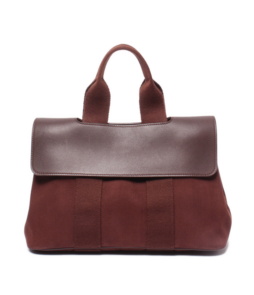 HERMES ハンドバッグ シルバー金具 トワルシェブロン ヴァルパライソ
