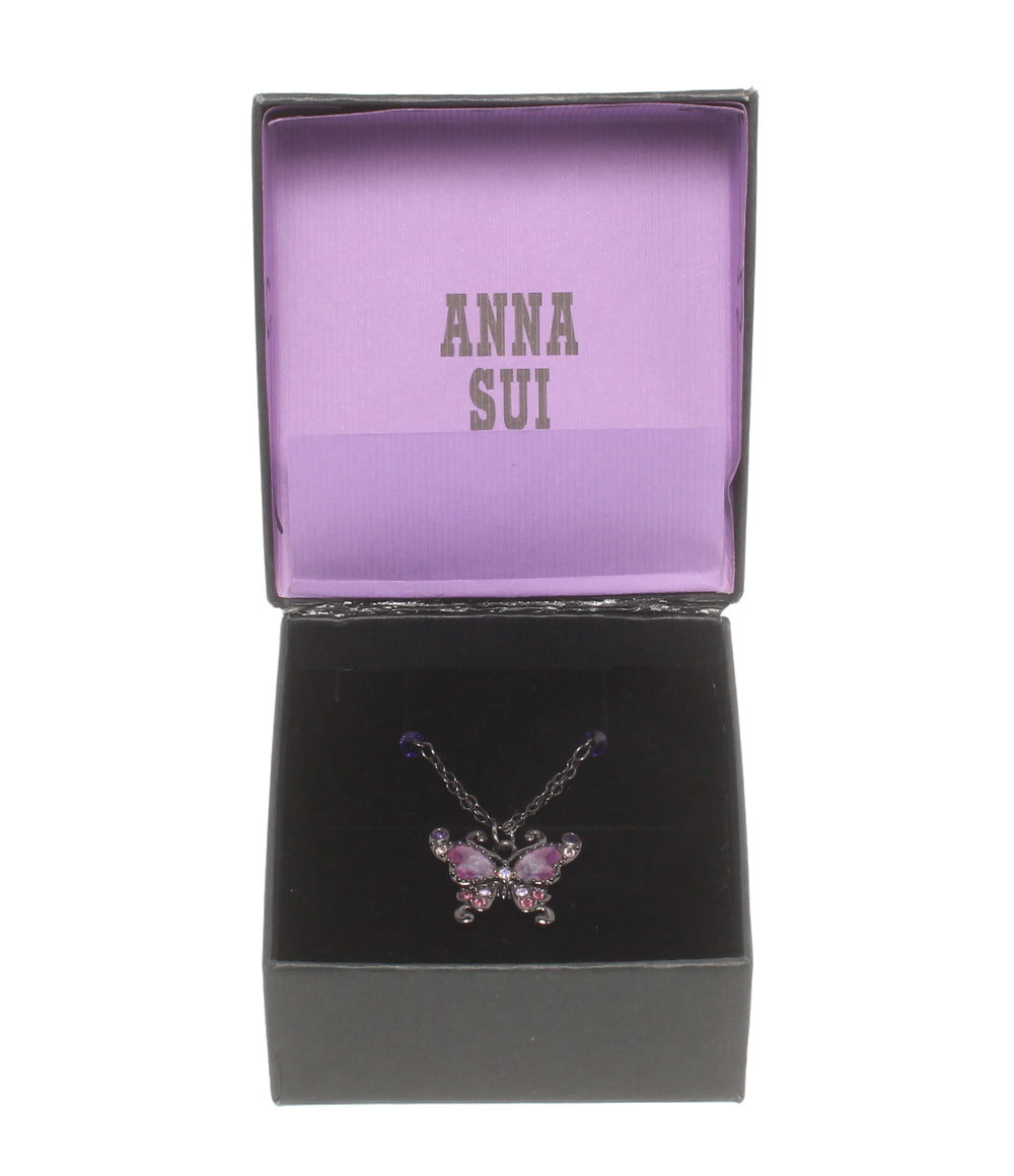 美品 ANNA SUI ネックレス バタフライ 蝶 レディース アナスイ