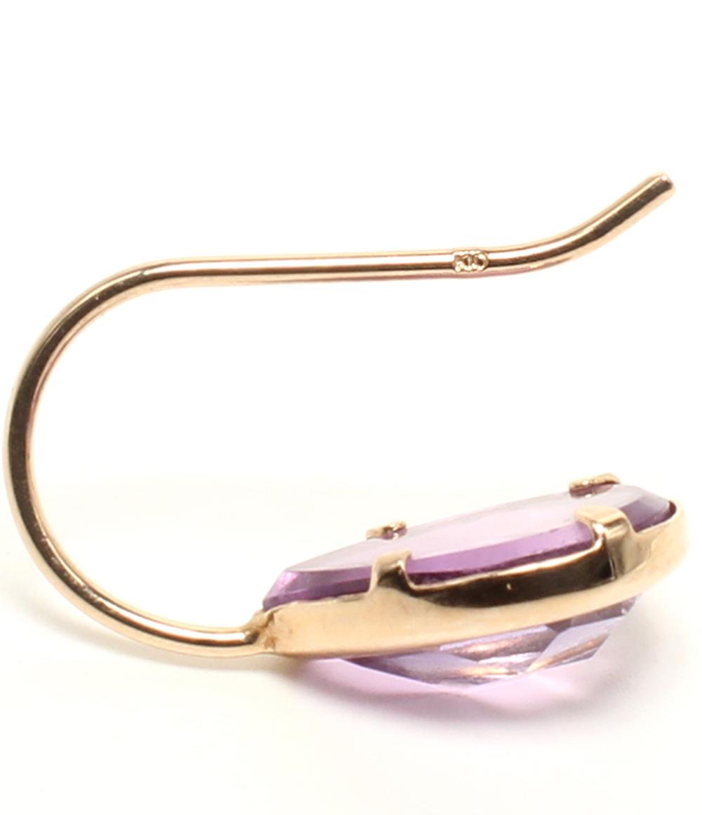 ピアス K10 アメジスト レディース