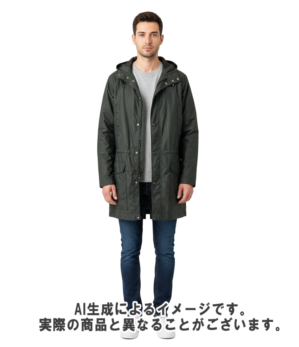 ISSEY MIYAKE MEN モッズコート M-51 ナイロン ジップ フード メンズ SIZE L イッセイミヤケ メン