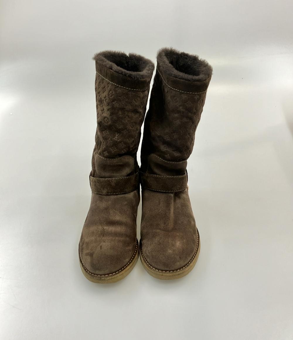 ルイ・ヴィトン フォーヴィストライン ムートンブーツ モノグラム柄 レディース SIZE 36 (M) LOUIS VUITTON