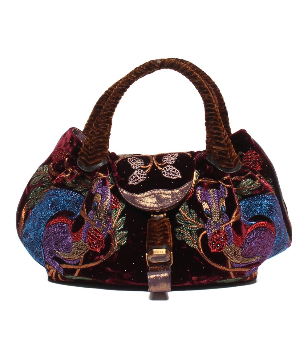 FENDIハンドバッグ美品 フェンディ FENDI ズッキーノ柄 ハンドバッグ