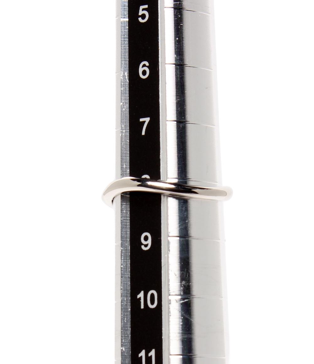 美品 ヨンドシー リング 指輪 Pt950 ダイヤ 2P レディース SIZE 8号 4℃