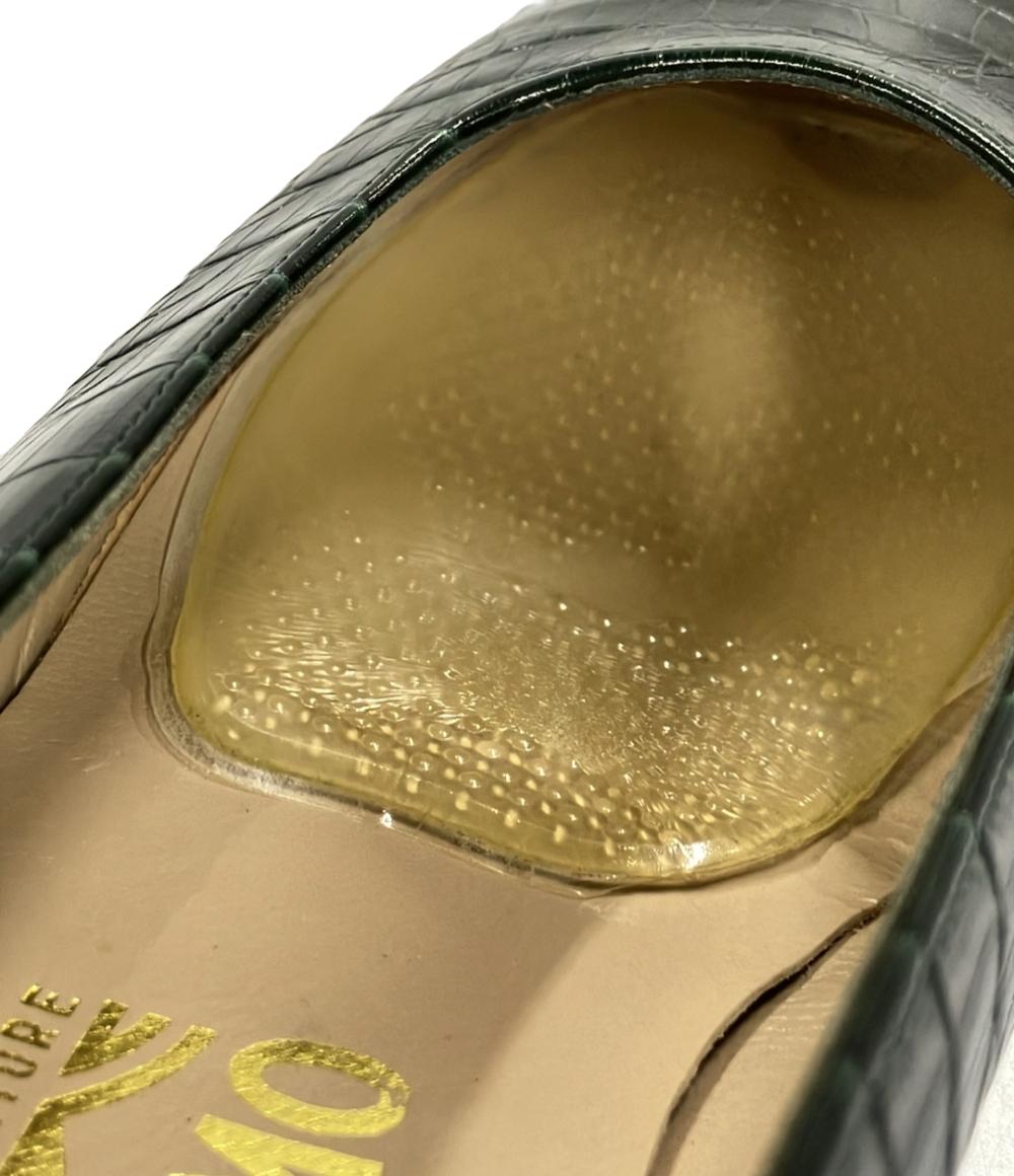 訳あり サルヴァトーレフェラガモ スクエアトゥパンプス レディース SIZE 7 (L) Salvatore Ferragamo