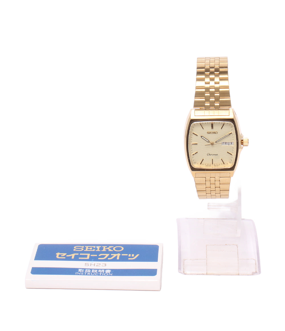SEIKO 腕時計 クロノス クオーツ 5H23-5110 メンズ セイコー