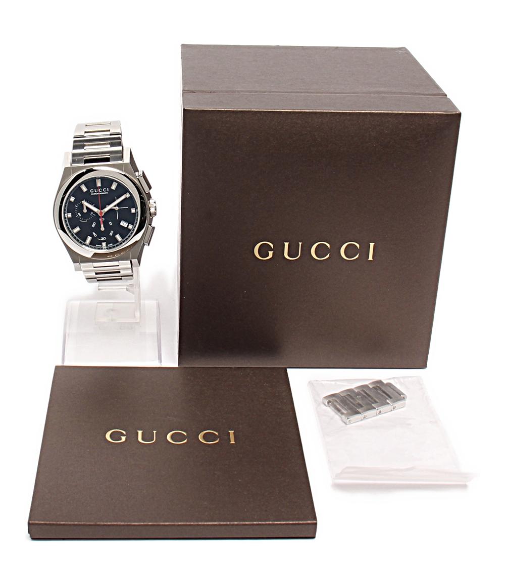 GUCCI 腕時計 パンテオン クオーツ ブラック 115.2 メンズ グッチ