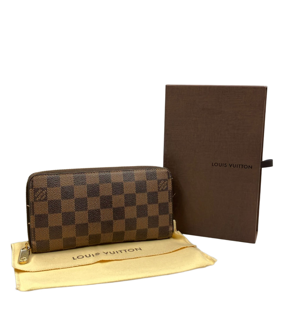 LOUIS VUITTON ラウンドファスナー長財布 ジッピーウォレット ダミエ エベヌ N41661 ユニセックス ルイ・ヴィトン