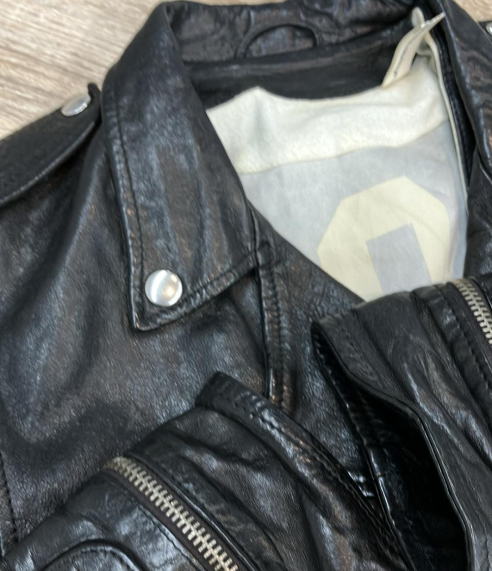 GOLDEN GOOSE DELUXE BRAND ダブルライダースジャケット ヴィンテージ 13-010-510-5320-3-0 レディース SIZE XS