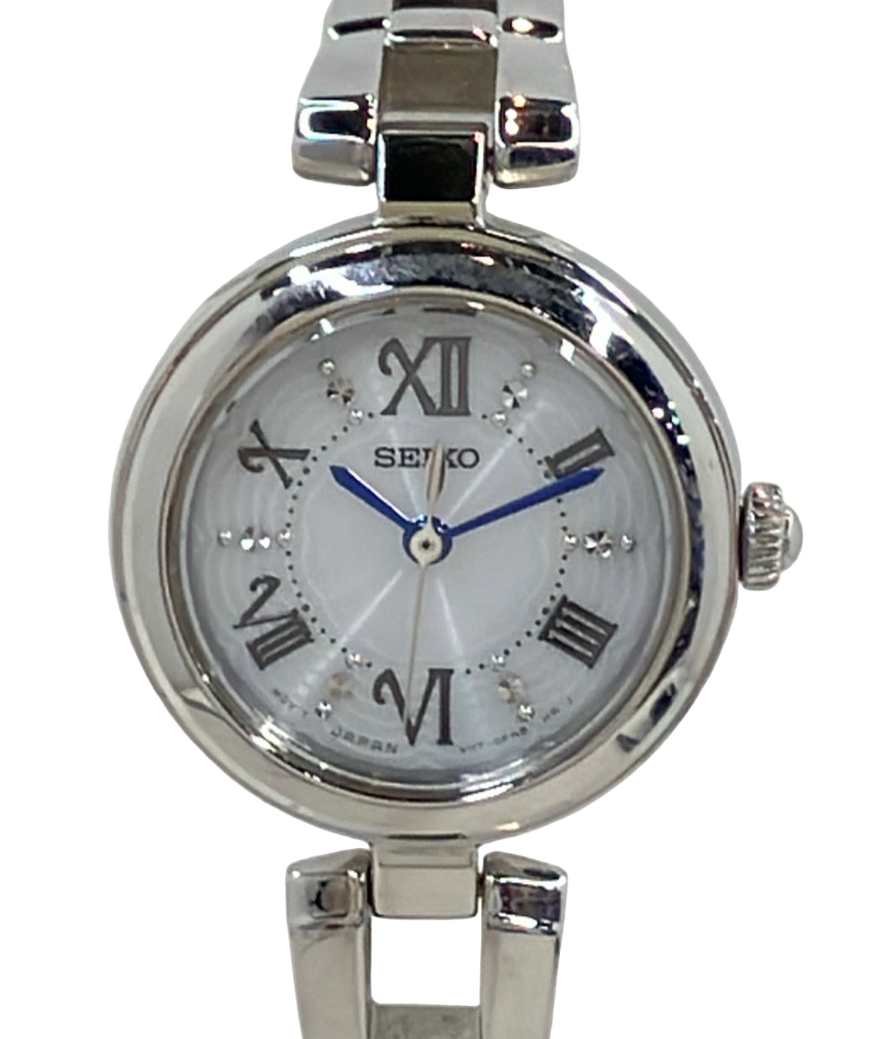 SEIKO 腕時計 ソーラー V117-0CT0 レディース セイコー – Rehello by
