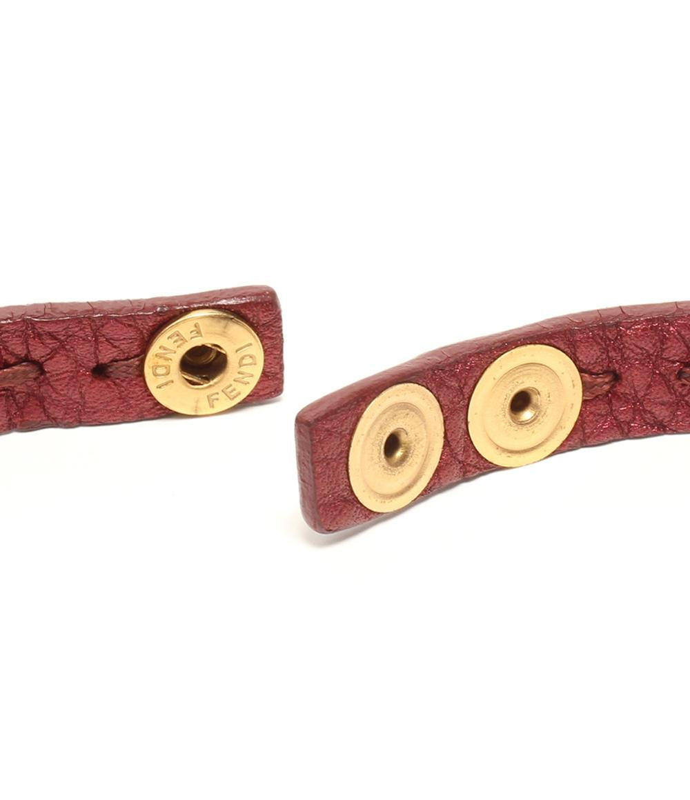 FENDI ブレスレット selleria セレリア 2連 レザー レディース フェンディ
