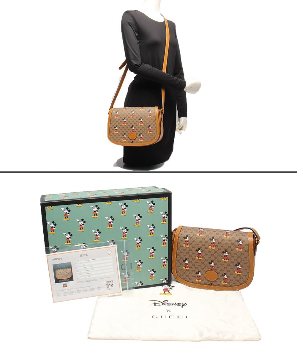 グッチ ショルダーバッグ 斜め掛け ミッキーマウス Disneyコラボ GGスプリーム 602694 498879 レディース GUCCI