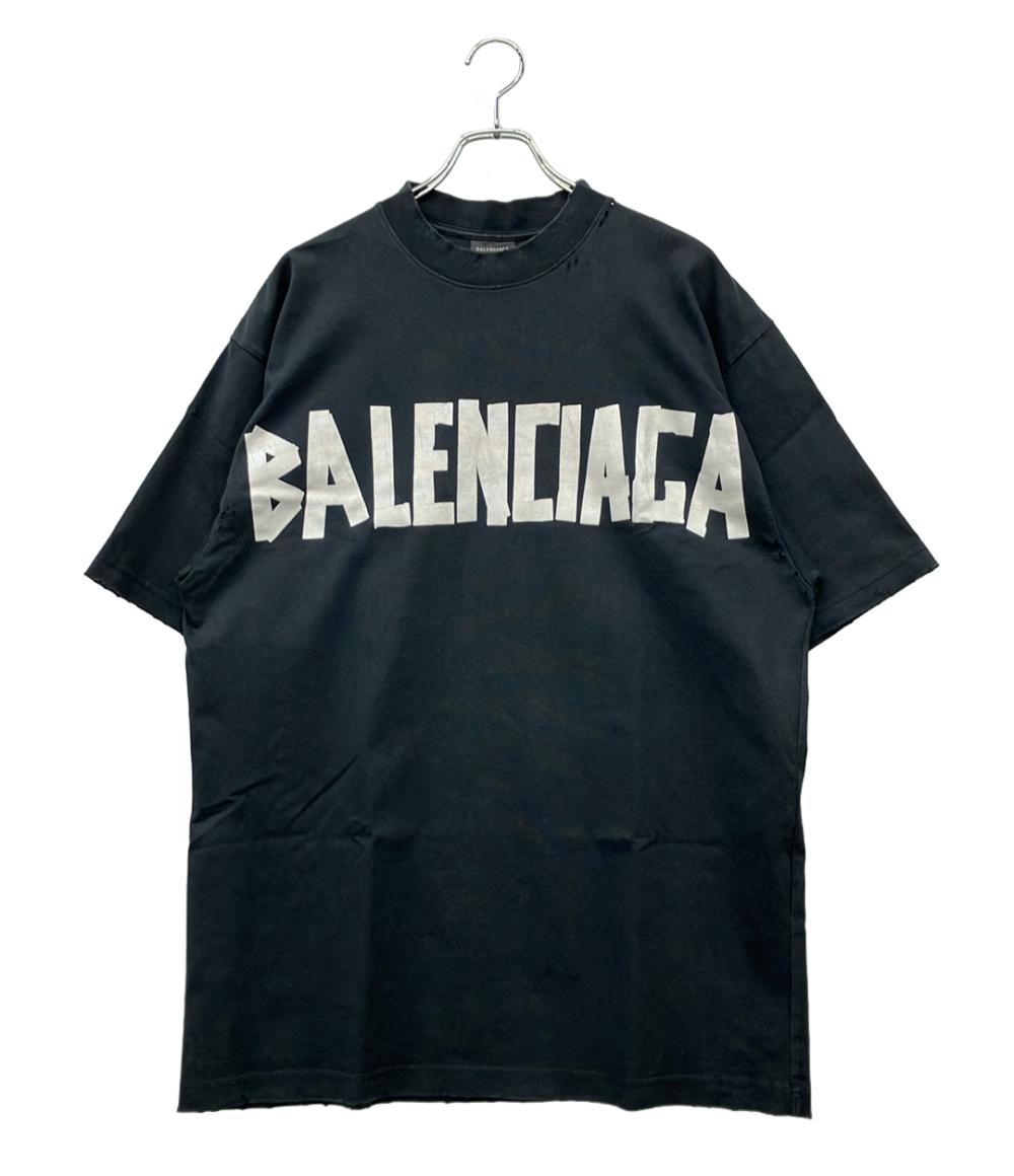 BALENCIAGA 半袖Tシャツ Tape Type T-Shirt ダメージ加工 23SS メンズ