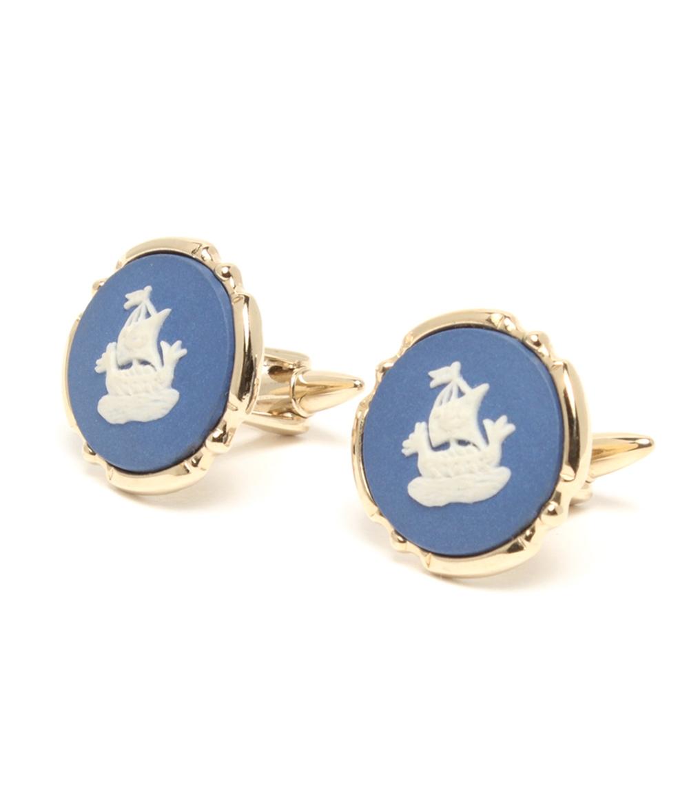WEDGWOOD カフス 舟 帆船 メンズ ウェッジウッド