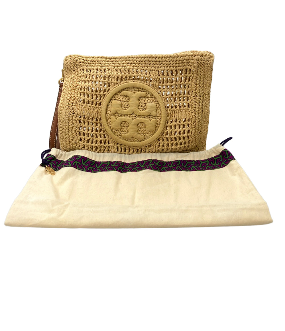 Tory Burch クラッチバッグ ラフィア ロゴ レディース トリーバーチ