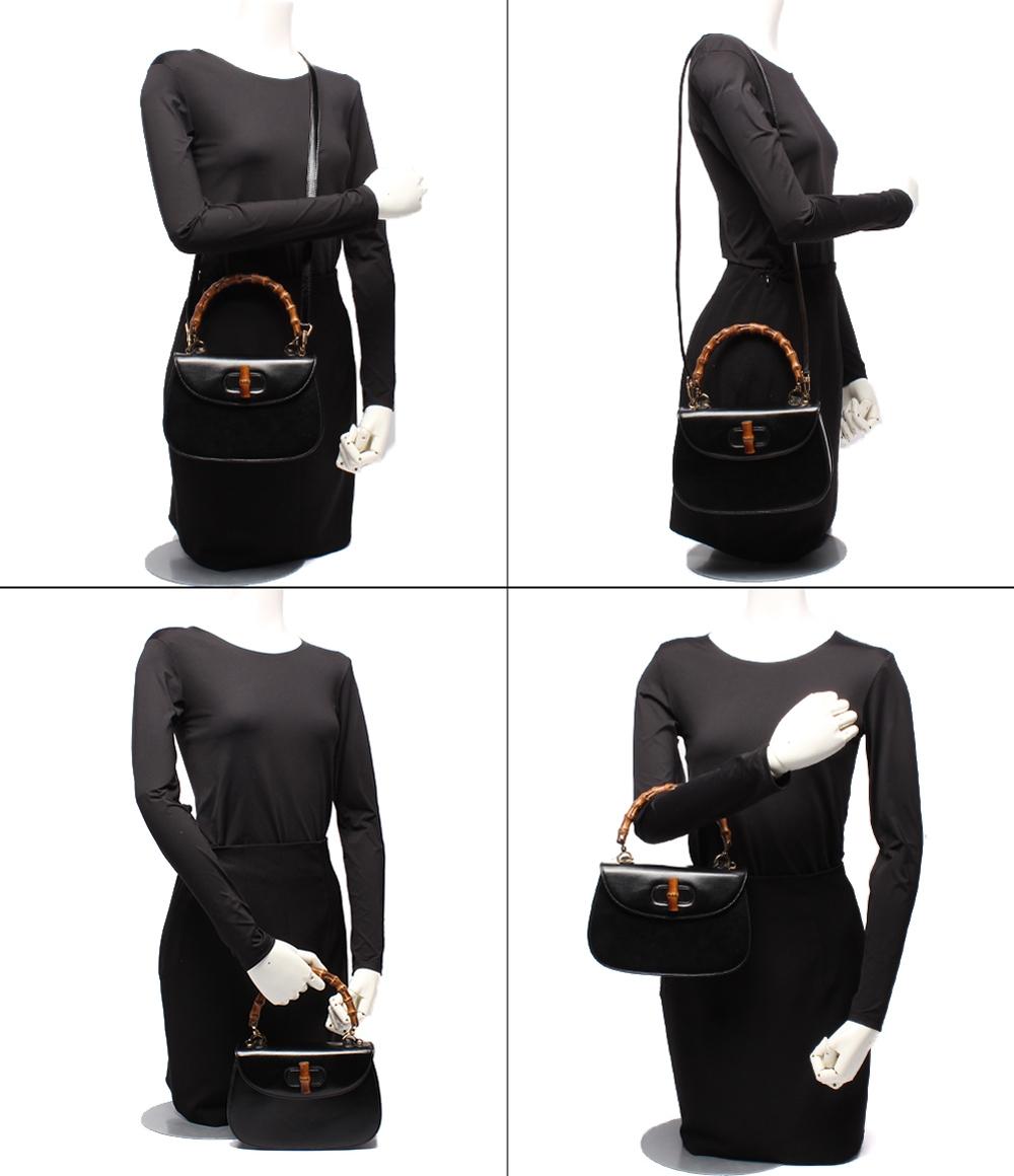 GUCCI 2way ハンドバッグ ショルダーバッグ 肩掛け 斜め掛け バンブー 000 2046 0188 レディース グッチ
