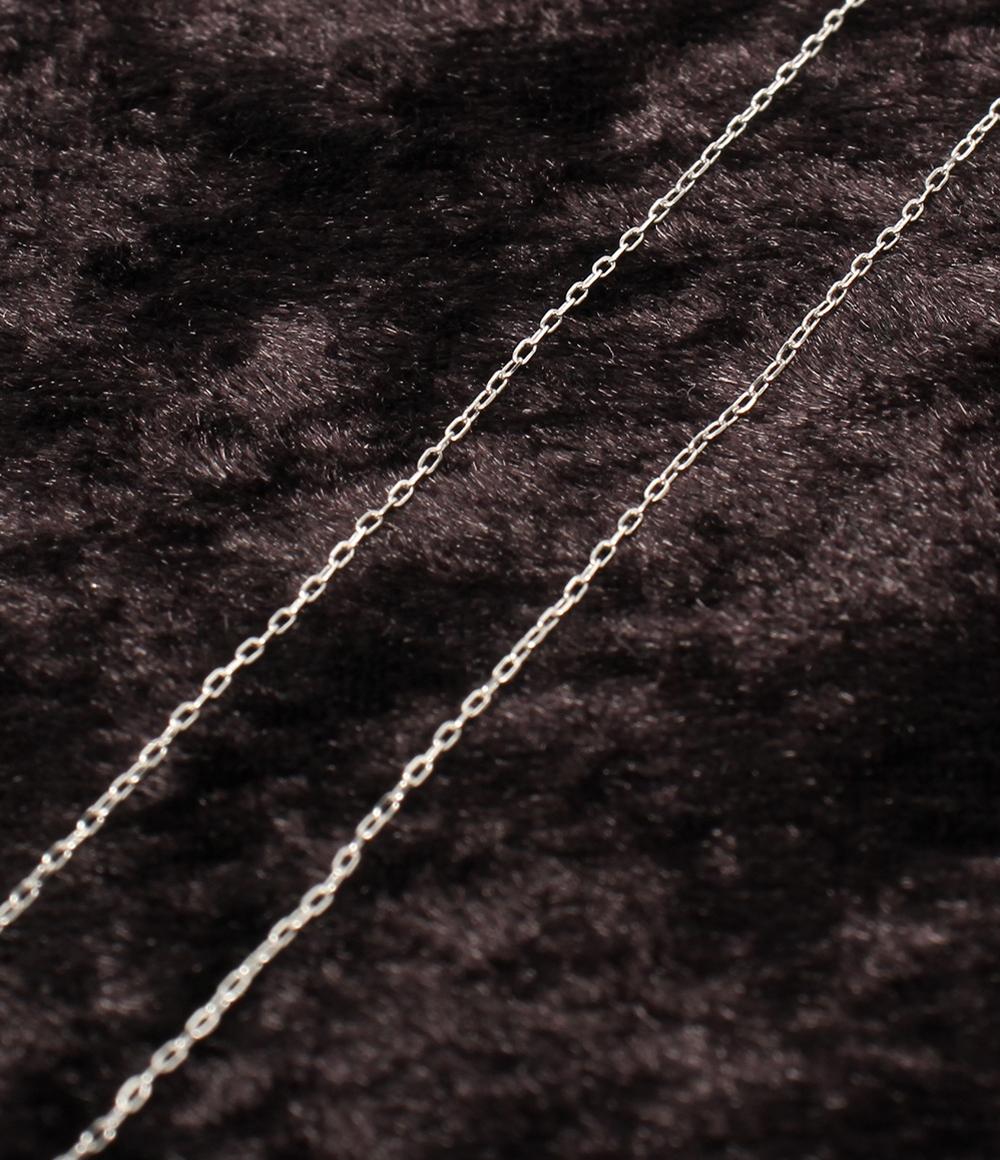 美品 ネックレス K18WG ダイヤ 0.07ct レディース