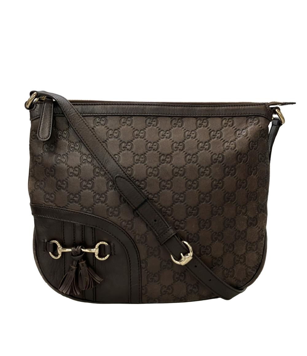 GUCCI ショルダーバッグ 斜め掛け ホースビット グッチシマ