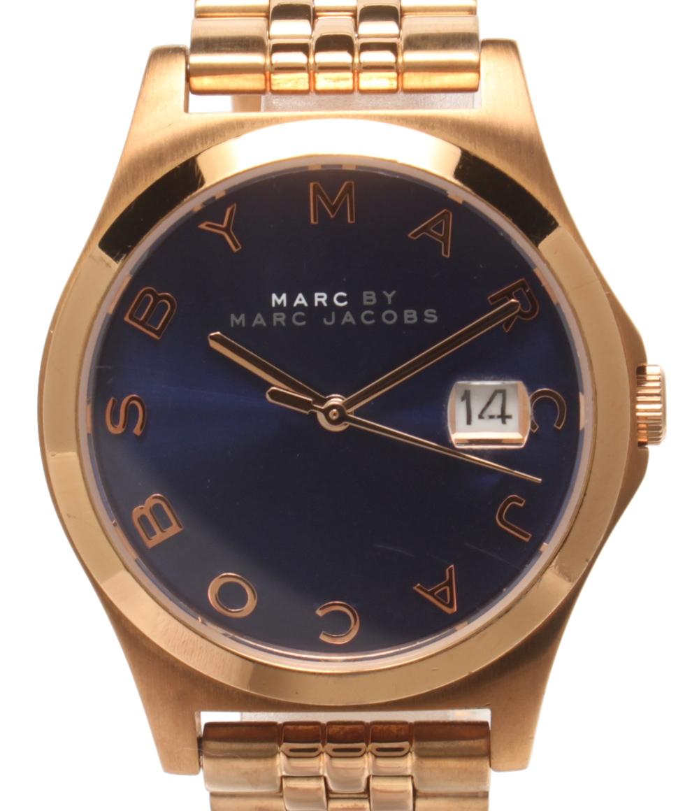 新品、未使用　MARC JACOBS ミッドナイトブルー MARC BY MARC JACOBS 腕時計 ザ・スリム クオーツ ネイビー MBM3316
