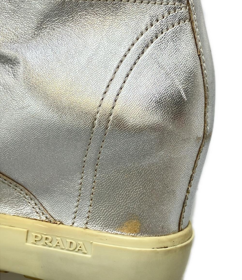 PRADA ハイカットスニーカー インヒール 3TZ015 レディース SIZE 36 (23cm) プラダ