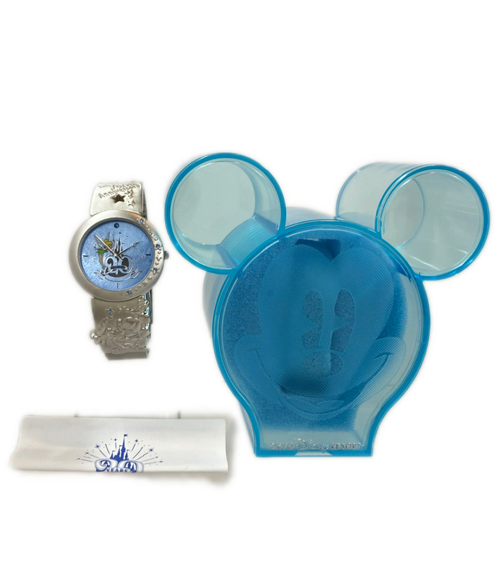 美品 腕時計 ディズニー 東京ディズニーランド開園20周年 クオーツ ブルー ユニセックス